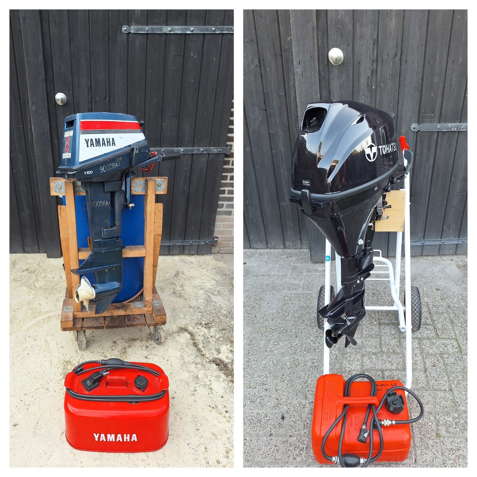 2X BUITENBOORDMOTOR 10PK 4TAKT EN 8PK 2TAKT️, Ophalen of Verzenden, Zo goed als nieuw, Benzine, 5 tot 10 pk