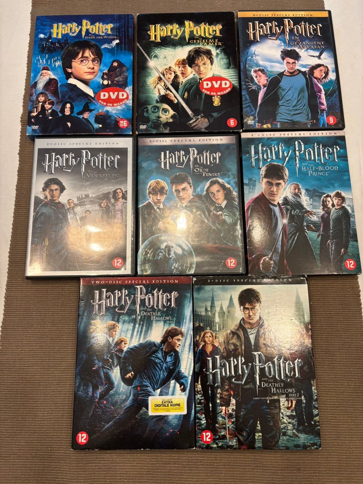 Harry Potter DVD Collectie - 7 Films (8 Discs), Avontuur, Gebruikt, Ophalen of Verzenden, Film
