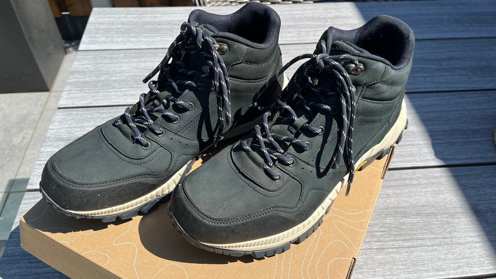 HN hoge heren wandelschoenen, maat 45, Kleding | Heren, Blauw, Ophalen of Verzenden, Zo goed als nieuw, Wandelschoenen of Bergschoenen