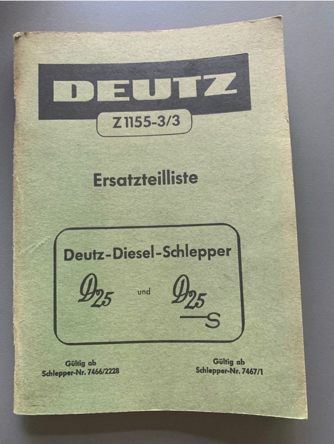 Onderdelenboek Deutz d25, D25s ,f2l612, f2l712, Ophalen of Verzenden