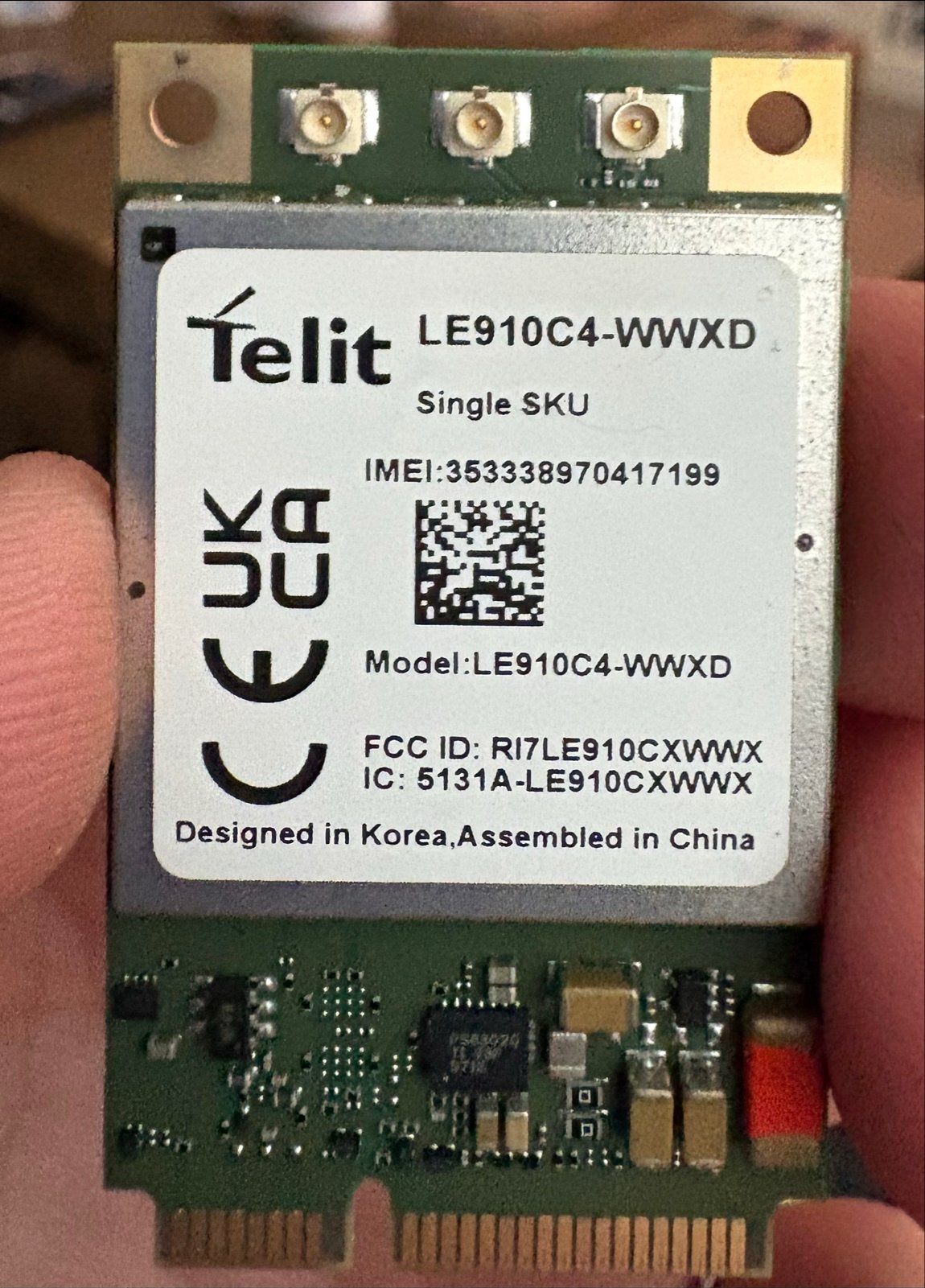 Telit LE910C4 WWXD LTE M.2 modem voor IoT/routers, Computers en Software, Overige Computers en Software, Gebruikt, Ophalen of Verzenden