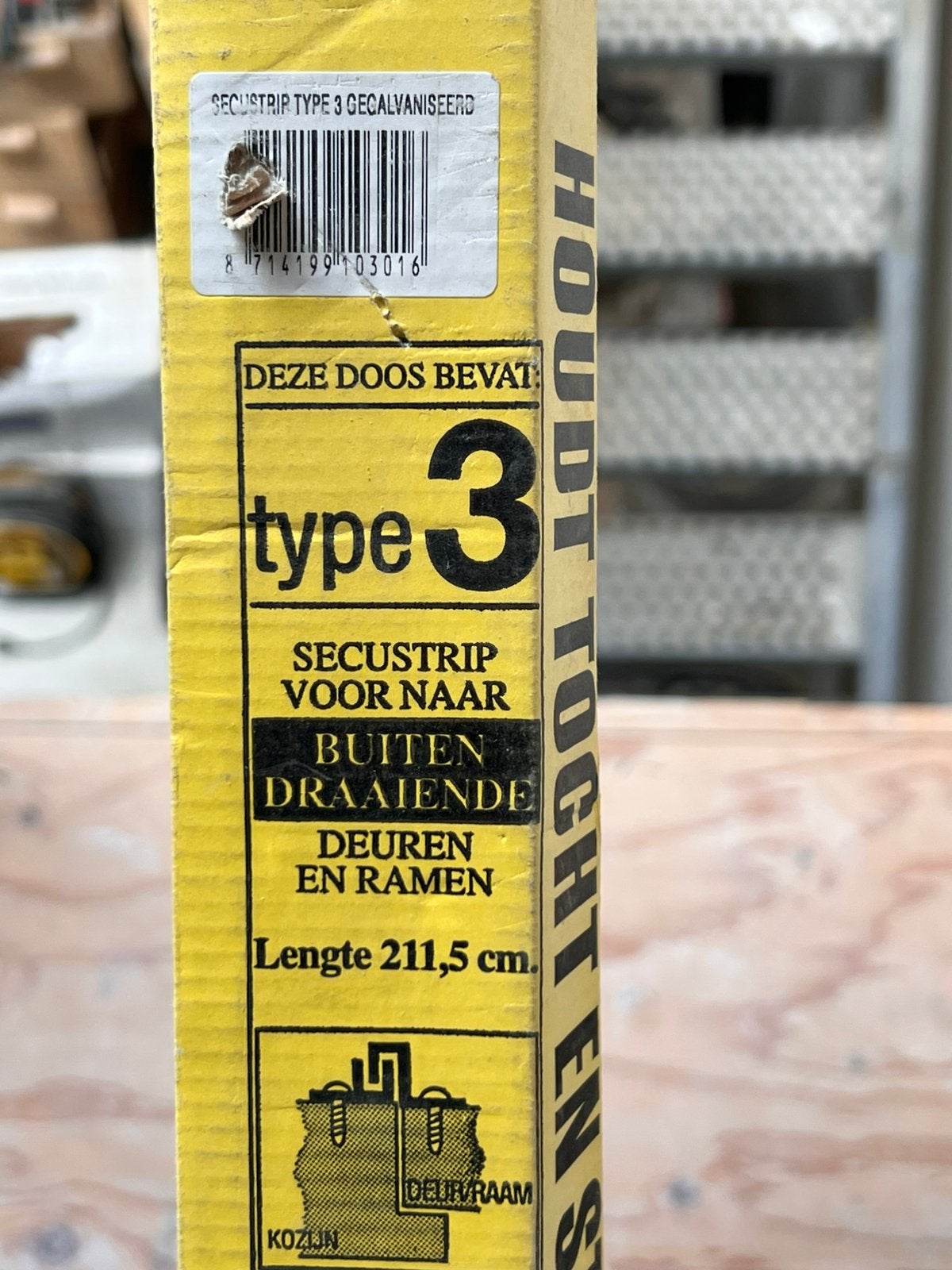 Anti inbraak profiel secustrip anti inbraakstrip gegalvanise, Ophalen, Zo goed als nieuw, Overige typen