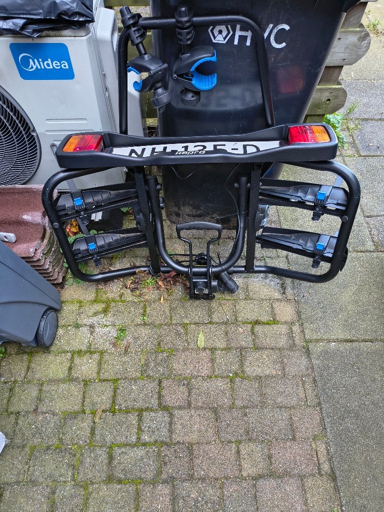 Hapro fietsendrager premium kantelbaar, Ophalen, Brede banden, Zo goed als nieuw, 2 fietsen