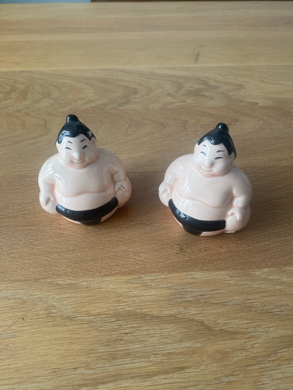 Sumo worstelaars peper- en zoutstel, Ophalen of Verzenden, Zo goed als nieuw