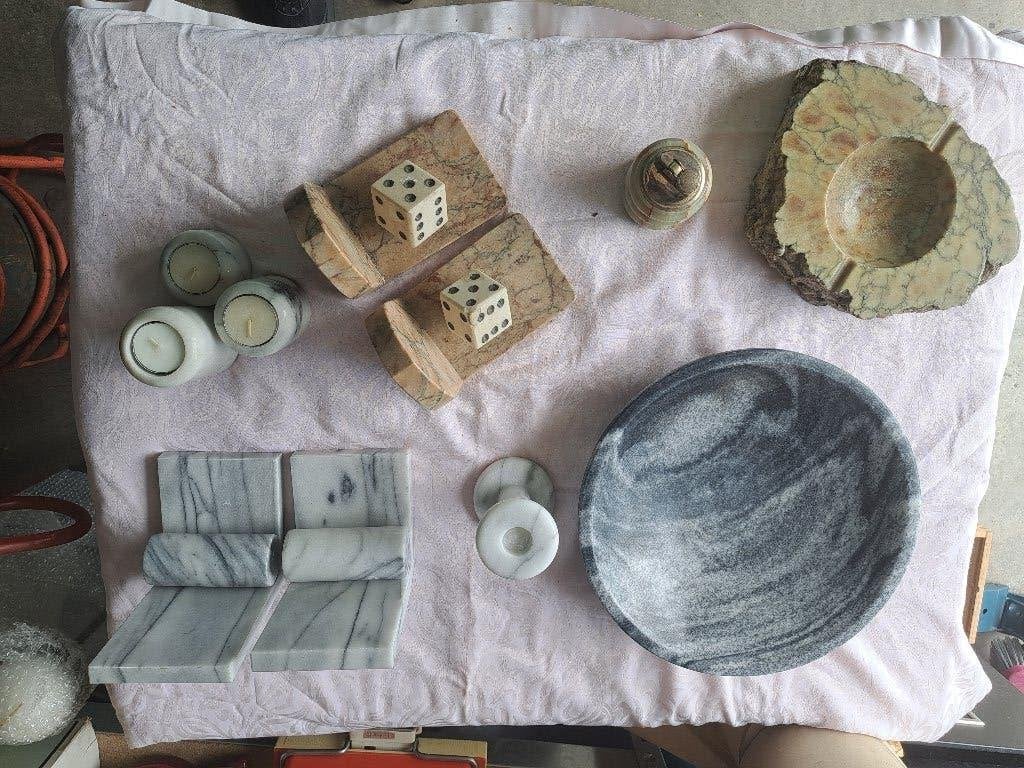 Marmeren woning accessoires., Ophalen, Meerkleurig, Overige stijlen, Zo goed als nieuw
