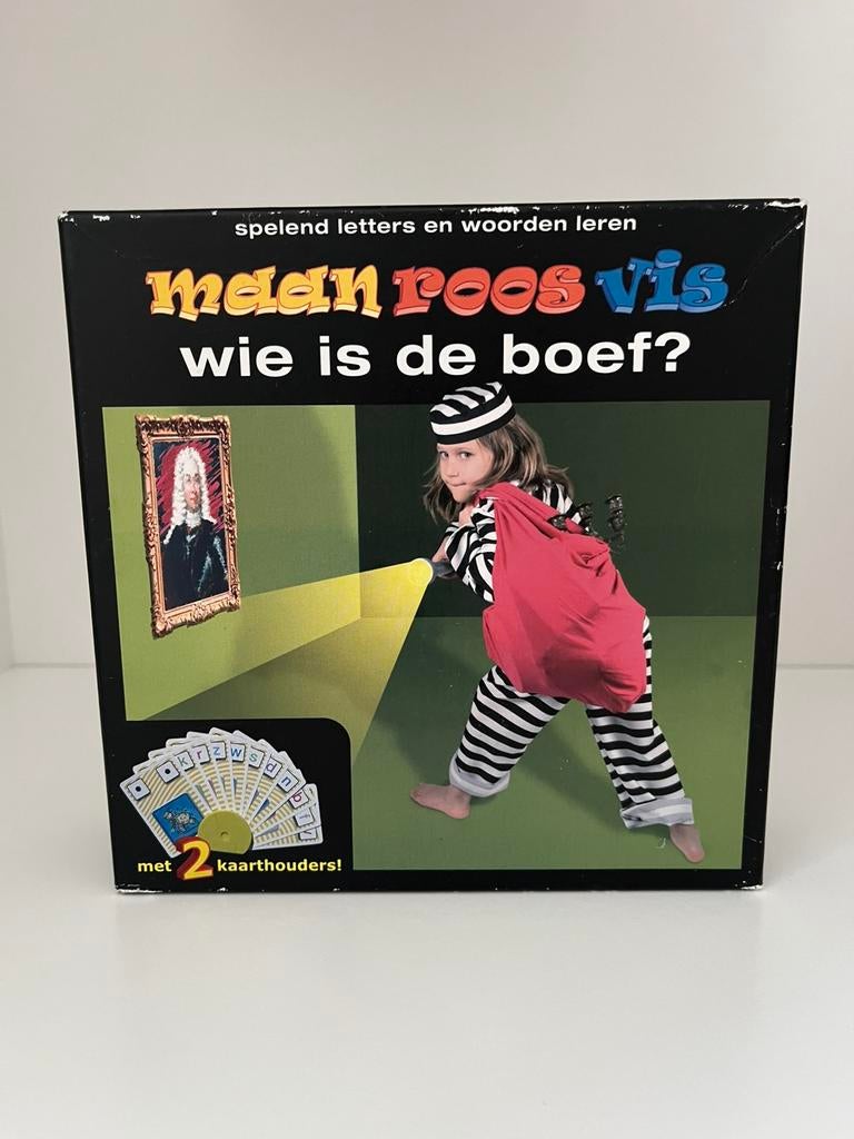 Maan Roos Vis – Wie is de Boef? (educatief spel), Boeken, Ophalen, Zo goed als nieuw, Internet of Webdesign