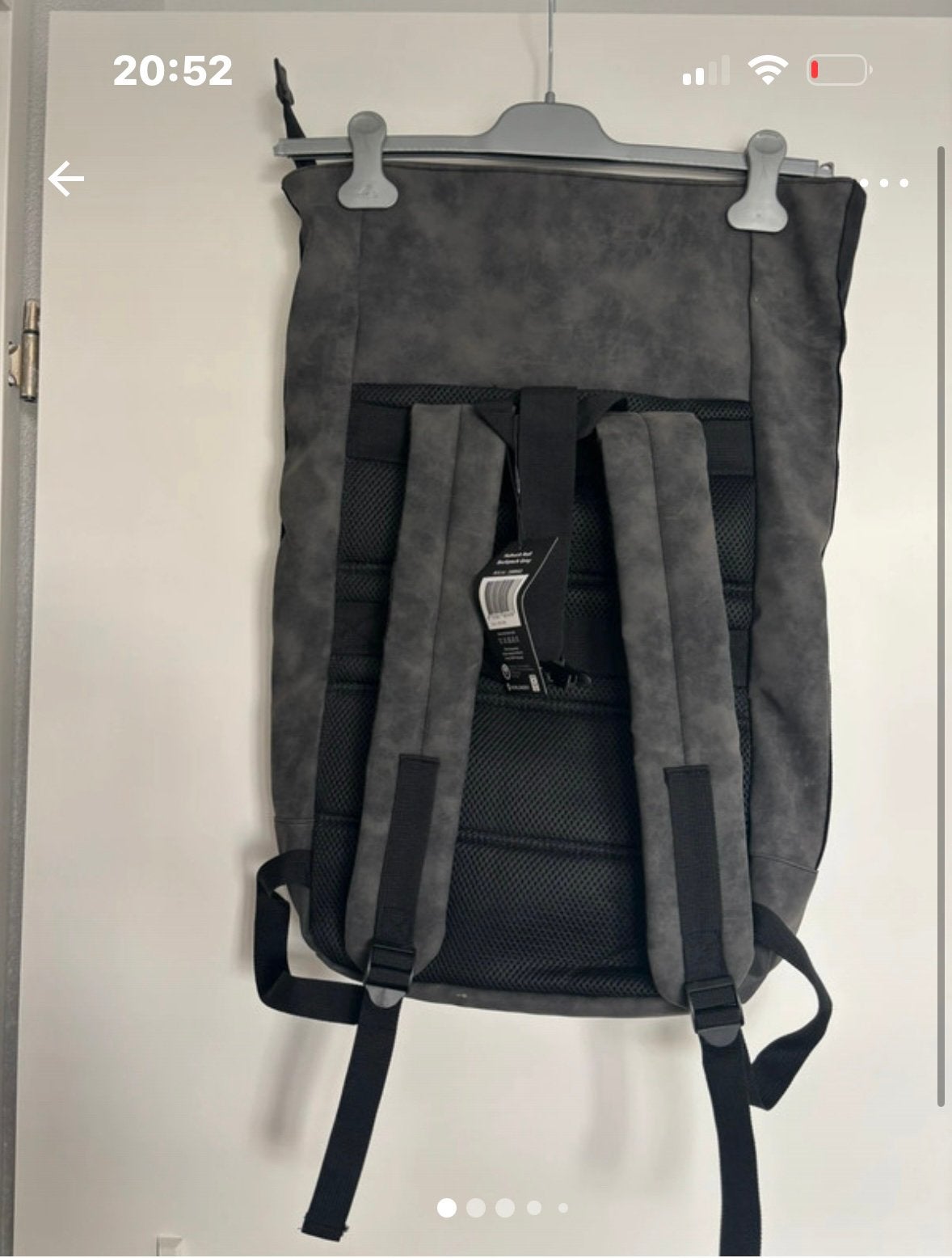 Nieuwe Norländer Nubuck Pack Roll Rugzak Reistas - Grijs, 25 tot 40 cm, Nieuw, Ophalen of Verzenden, Overige merken