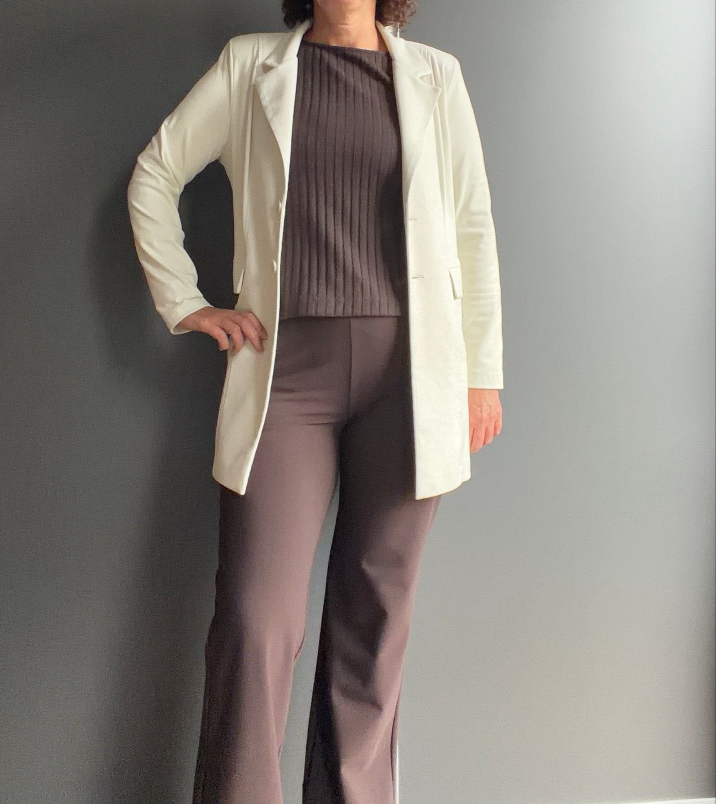 Nieuw suedine jasje van Helena hart maat M, offwhite, Ophalen of Verzenden, Nieuw, Overige kleuren