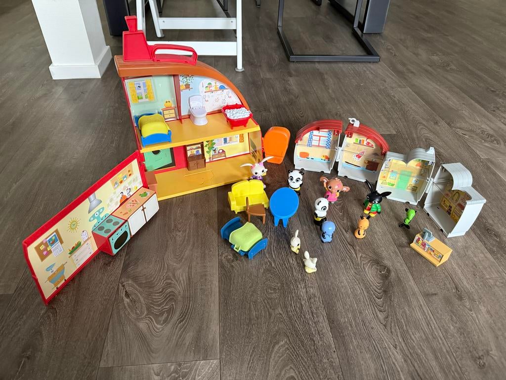 Bing Speelset met Huis en Figuren - Kinderspeelgoed, Ophalen of Verzenden, Gebruikt, Jongen of Meisje