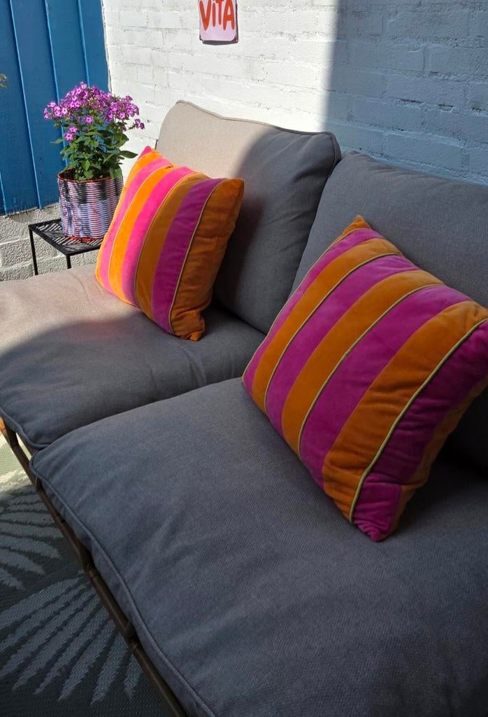 Tuinset beach look met kussens en opbergzak, Tuin en Terras, Tuinsets en Loungesets, Ophalen