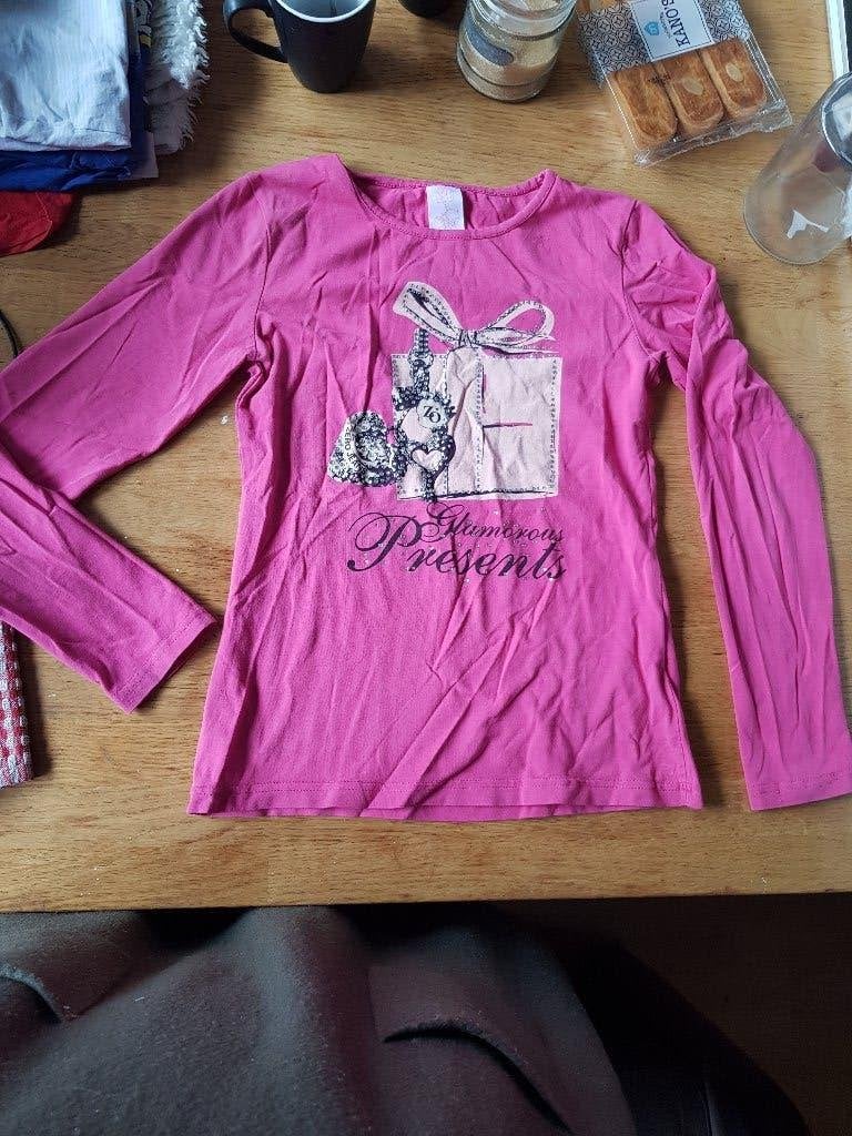 Roze trui longsleeve 140, Kinderen en Baby's, Ophalen, Zo goed als nieuw, Meisje, Shirt of Longsleeve