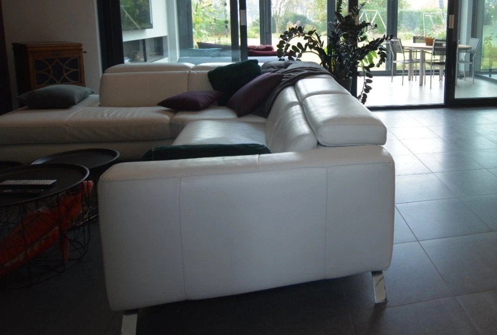 Leren hoeksalon Natuzzi, Ophalen, Strak modern, Zo goed als nieuw, Leer