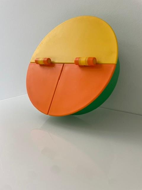 Vintage IKEA opbergdoos – Knut & Marianne Hagberg '90 design, Kunststof, Schaal, Rond, Ophalen of Verzenden