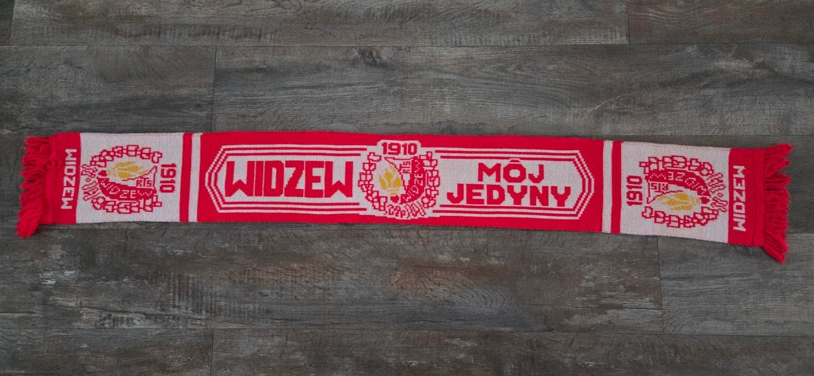 Sjaal Widzew Moj Jedyny, Ophalen of Verzenden, Zo goed als nieuw, Buitenlandse clubs, Vaantje of Sjaal