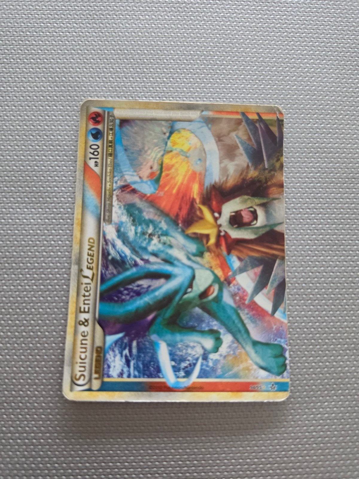 Suicune & Entei Legend 94/95 GD+ (UL) Pokémon Kaart, Ophalen of Verzenden, Gebruikt, Losse kaart