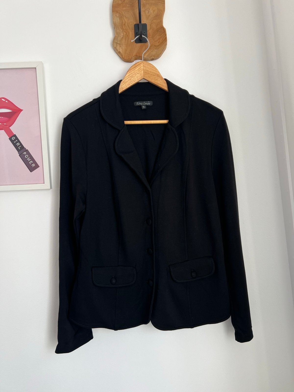King Louie blazer XL - Zo goed als nieuw, Eu, Eu, Zwart, Maat 46/48 (XL) of groter
