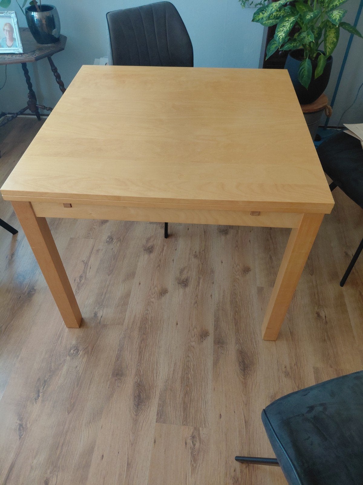 ikea uitschuifbare tafel 90x90, Ophalen, Rechthoekig, 50 tot 100 cm