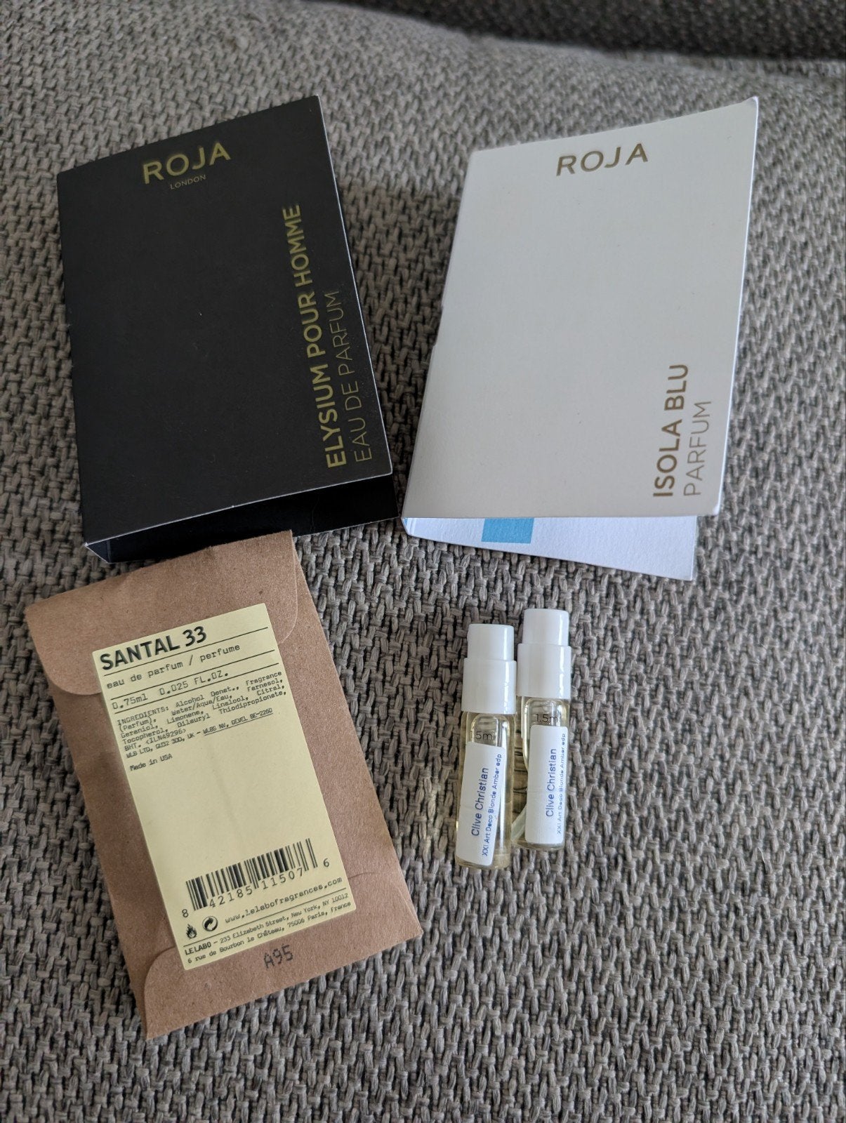 Niche samples Roja Parfums, Clive Christian, Le Labo, Ophalen of Verzenden, Nieuw