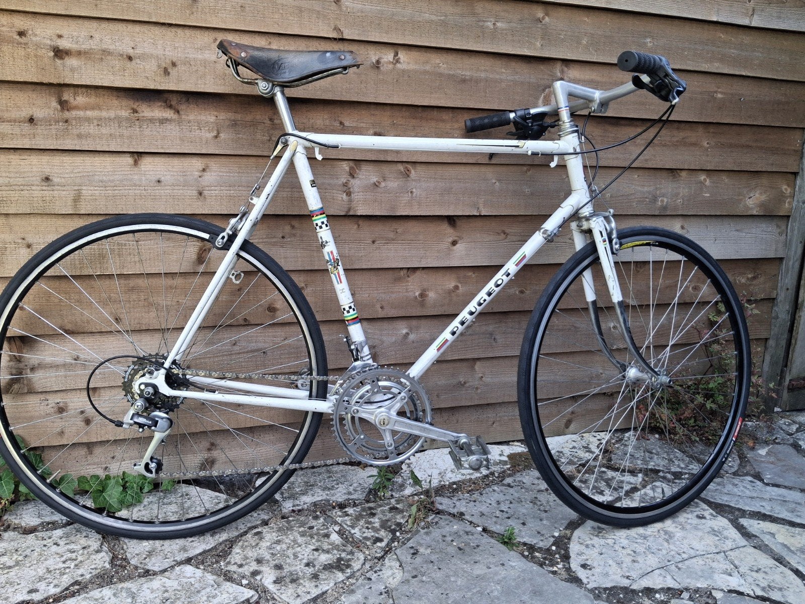 Peugeot "record du monde" race-bike size 59, 28 inch, 10 tot 15 versnellingen, Velgrem, Zo goed als nieuw