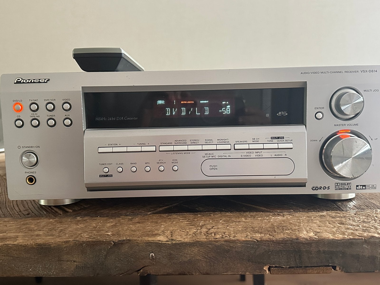 Pioneer VSX-D814-S Audio/Video Multi-Channel Receiver, Ophalen of Verzenden, Zo goed als nieuw, Pioneer, 120 watt of meer