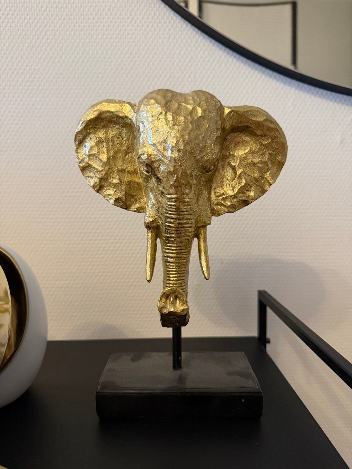 Olifant goud beeld, Huis en Inrichting, Goud, Ophalen of Verzenden, Zo goed als nieuw