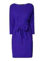 LaDress Carla Zgan jurk paars S travelstof met sash, Paars, Ophalen of Verzenden, Zo goed als nieuw, Knielengte