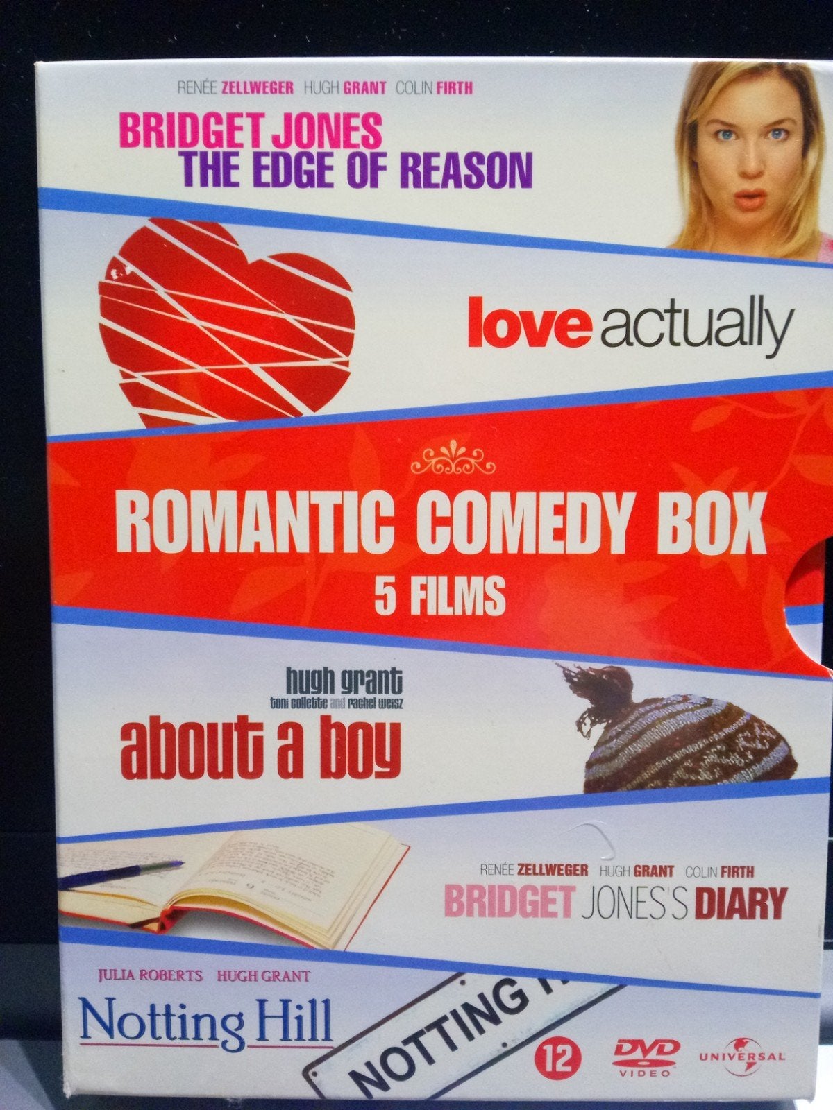 Romantic Comedy Box: Love Actually, Notting Hill, About a By, Ophalen of Verzenden