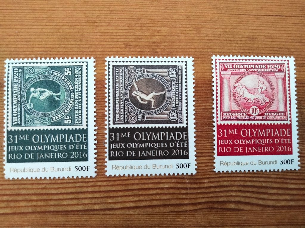 Olympische Spelen postzegels - Burundi en Niger, Ophalen, Na 1940, Postfris