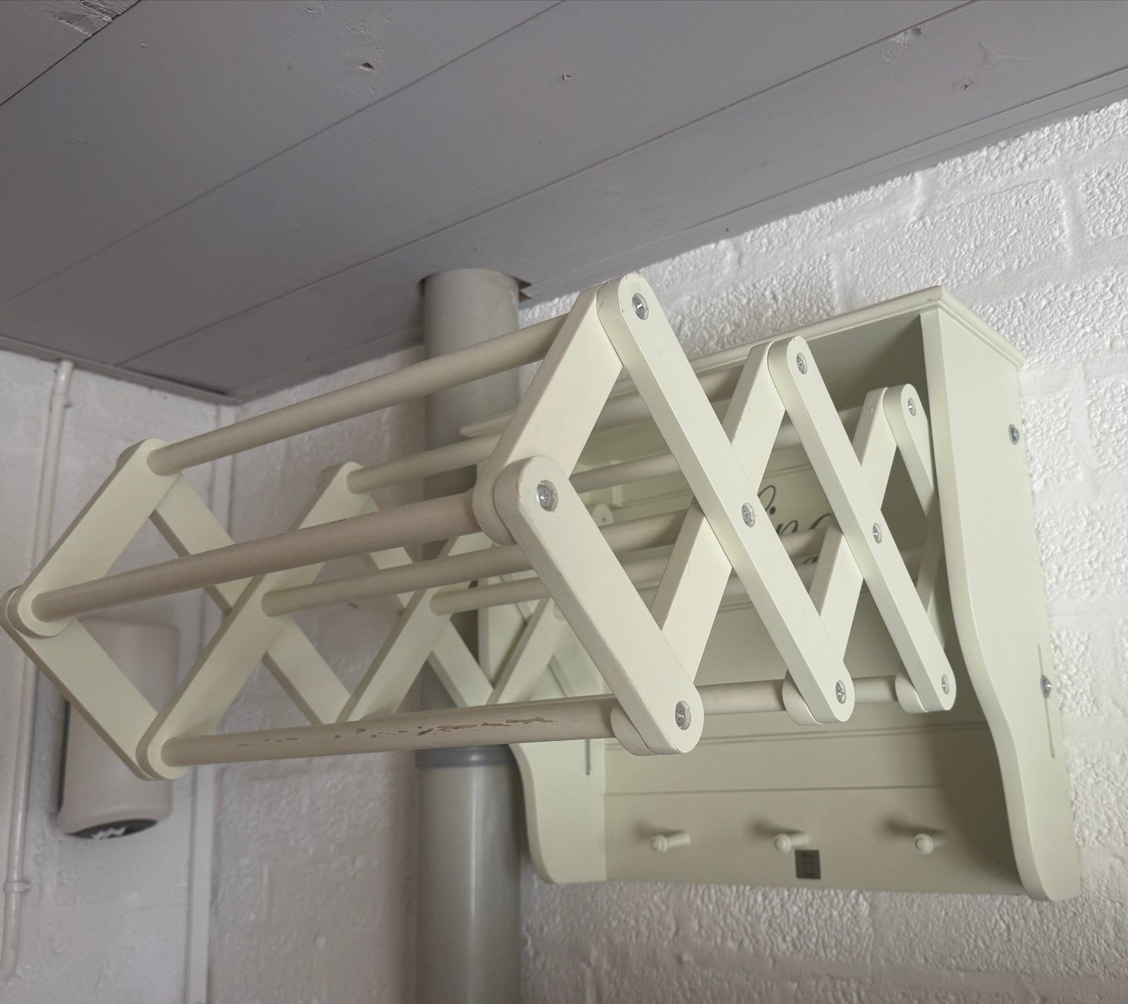Riviera Maison Linge wanddroogrek met haken, Huis en Inrichting, Ophalen, Gebruikt