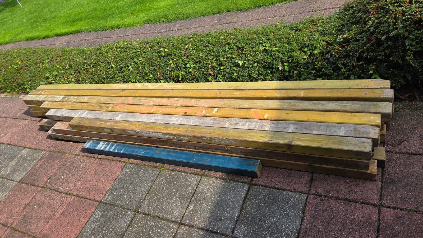 18 Profielen om metselwerk te stellen, Doe-het-zelf en Verbouw, Ophalen, Gebruikt, 250 tot 300 cm, 50 mm of meer