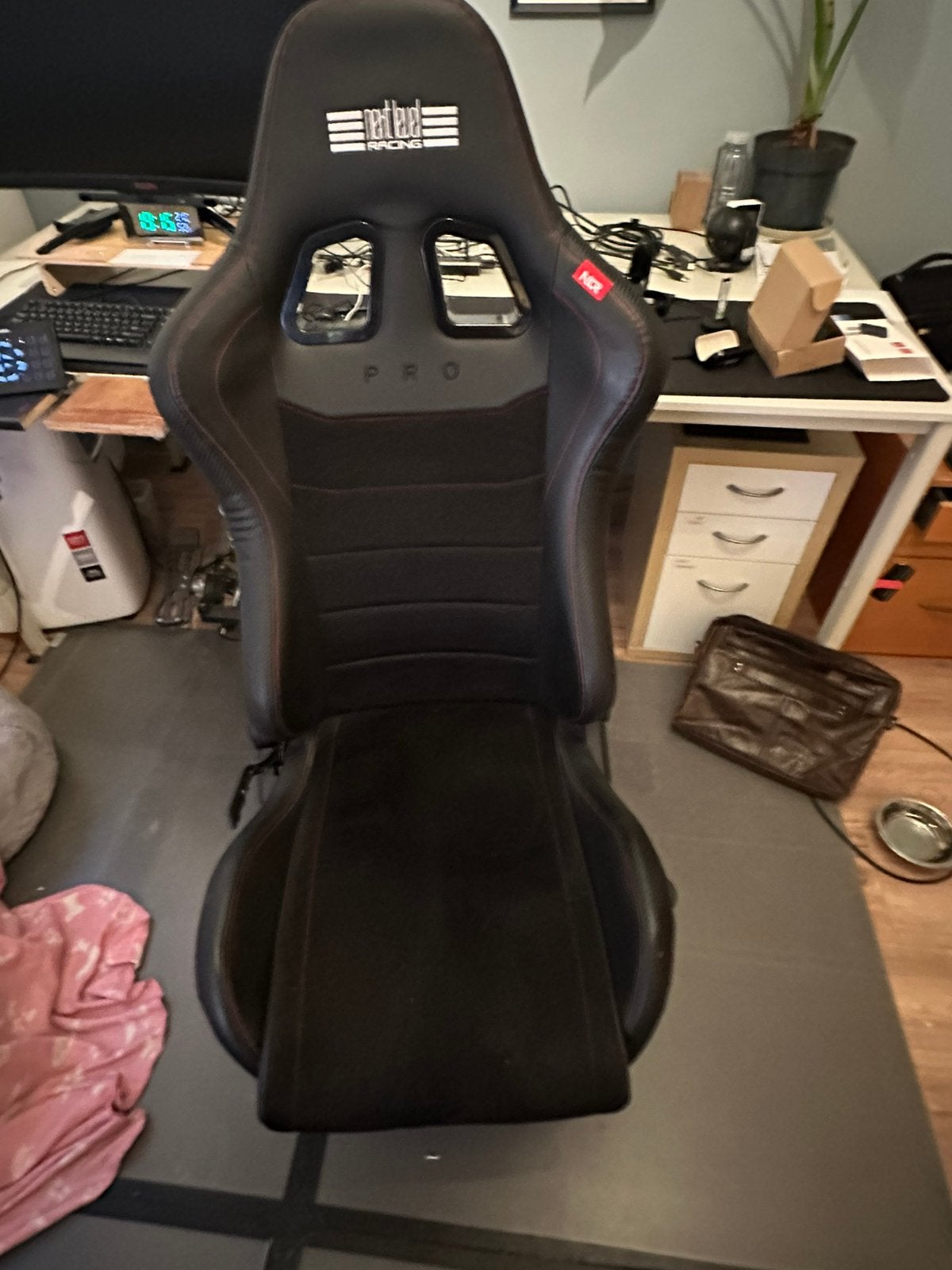 Next Level Racing PRO Gaming Stoel met speciale wielen, Gebruikt, 1 speler, Racen en Vliegen, Ophalen of Verzenden