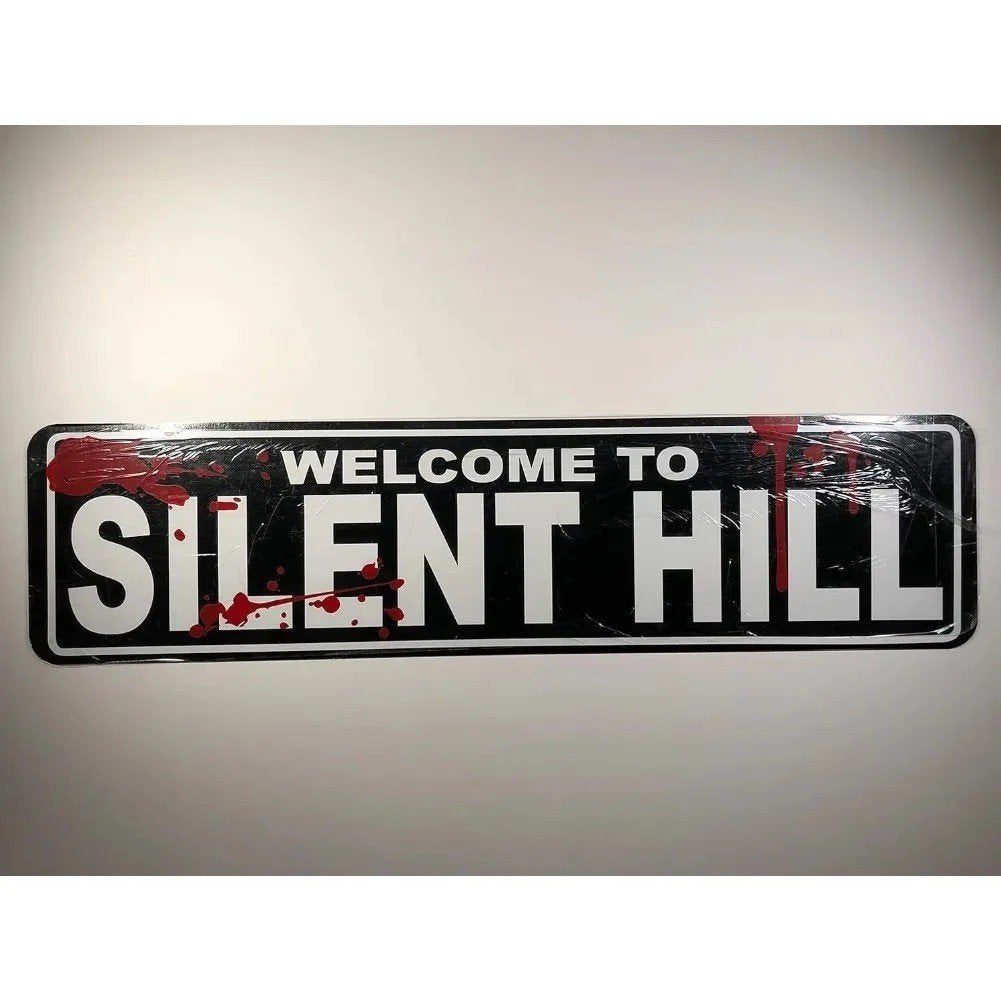 Metalen bord Welcome to Silent Hill (10x40cm), Ophalen of Verzenden, Nieuw, Reclamebord