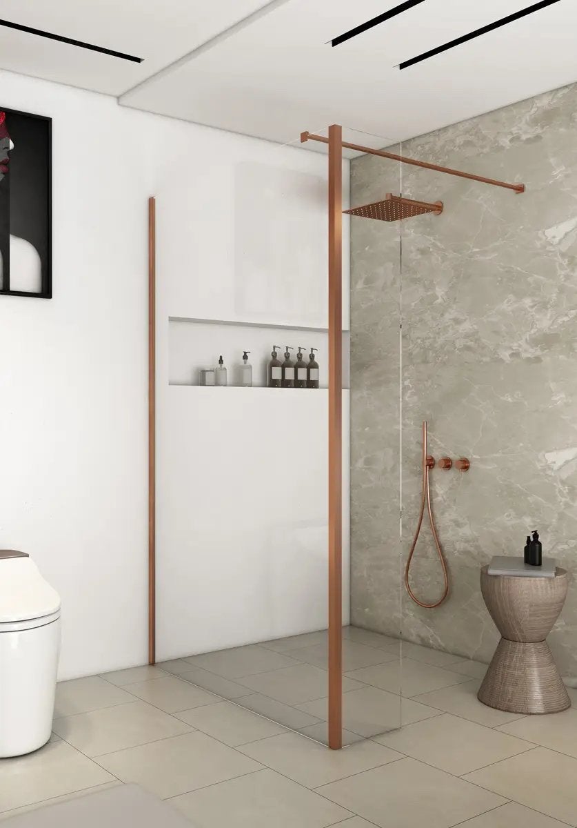 Douchewand nieuw in doos, Doe-het-zelf en Verbouw, Sanitair, Ophalen, Nieuw, Koper, Douche
