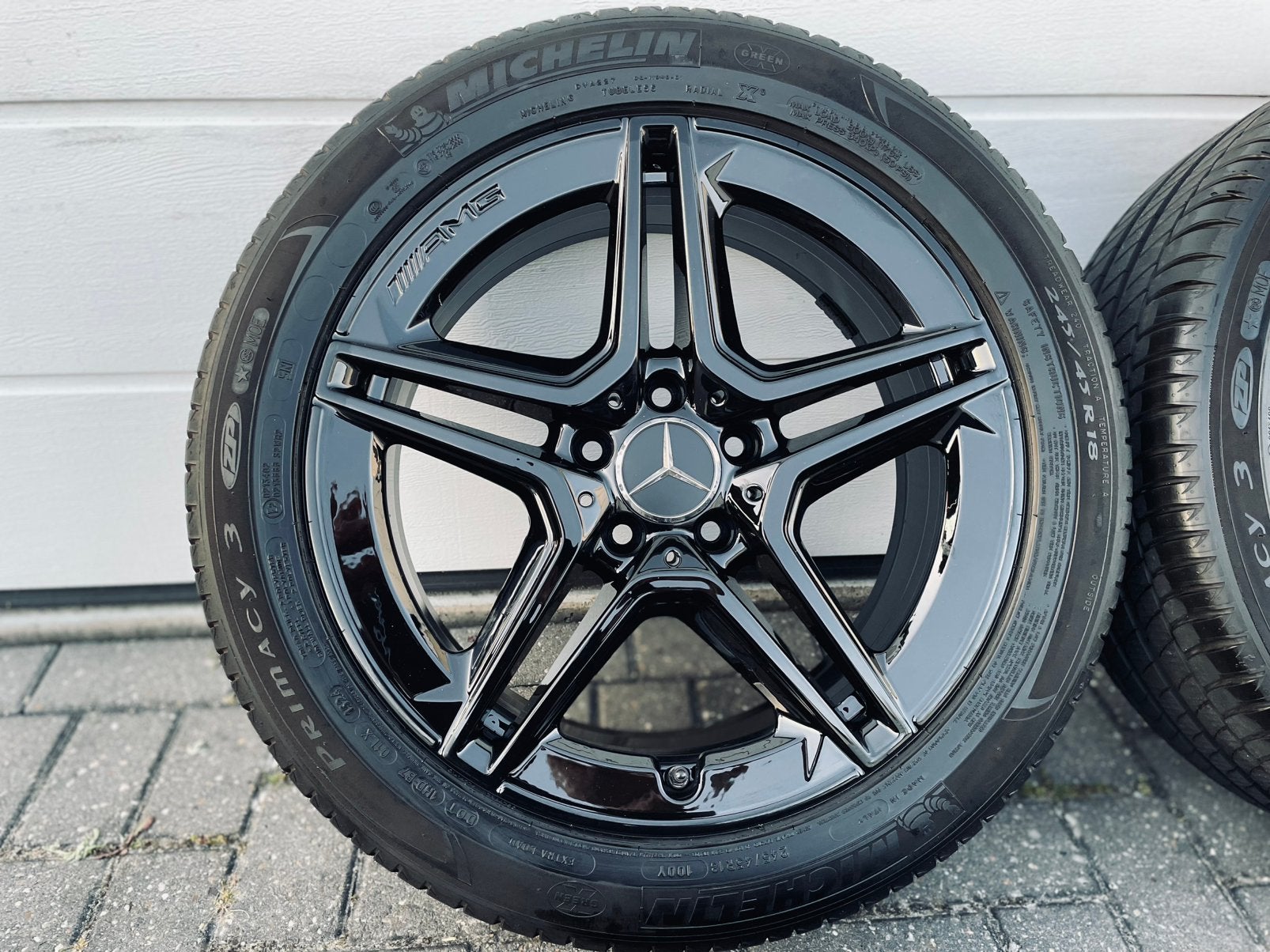 18 Inch Zwarte Mercedes Vito V-Klasse Velgen 245/45/18 5x112, 18 inch, 245 mm, Ophalen of Verzenden, Zomerbanden