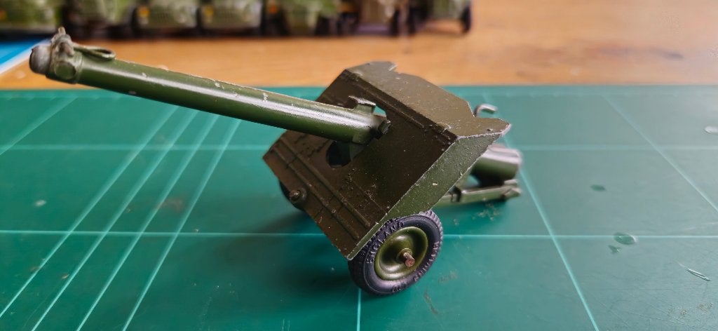 dinky toys 3 stuks geschut, Ophalen of Verzenden, Gebruikt, Auto, Dinky Toys