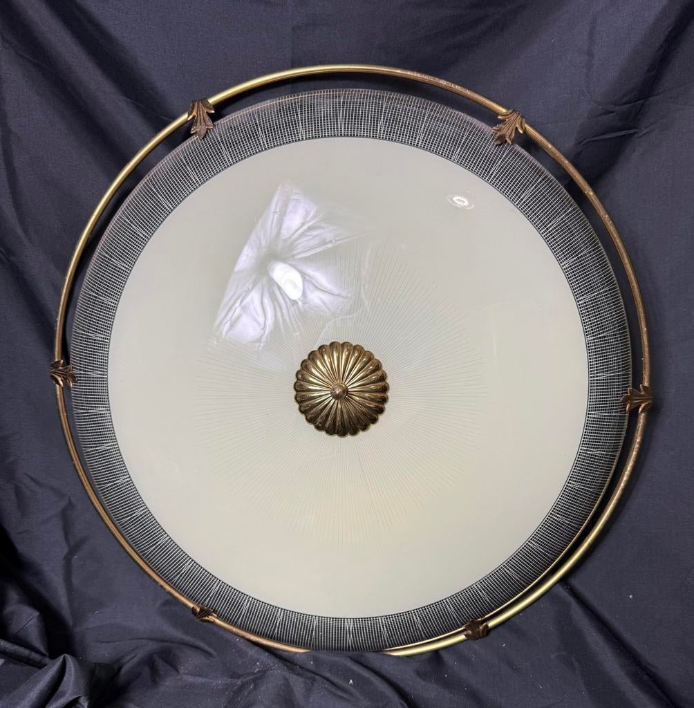 Vintage plafoniere, Antiek en Kunst, Curiosa en Brocante, Ophalen of Verzenden