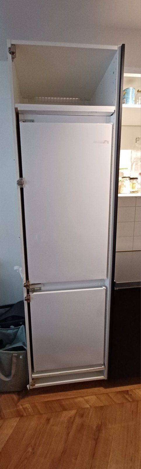 IKEA METOD Hoge kast voor inbouwapparatuur - 60x60x220 cm, Ophalen, Gebruikt, 200 cm of meer, Wit