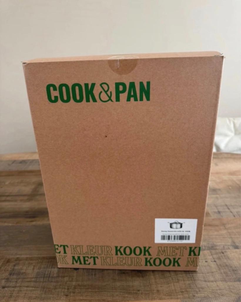 Cook & pan pfas-vrij Signature Kookpan met deksel 24 cm, Ophalen of Verzenden, Nieuw, Rvs