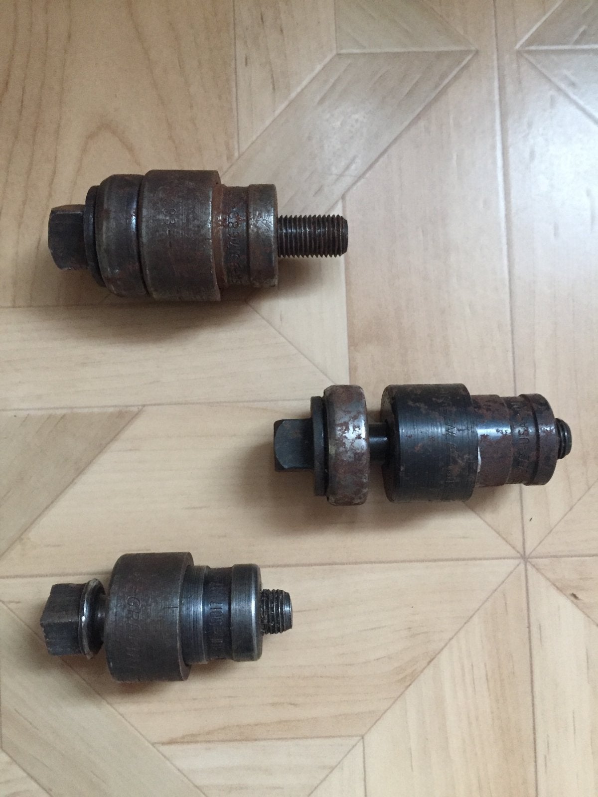 Diverse ronde gatenpons,ronde ponzen,3-delig, Ophalen of Verzenden