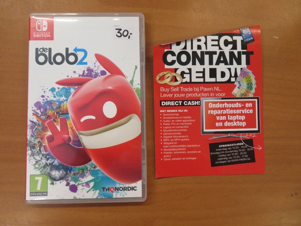 Nintendo Switch De Blob 2 | Pawn Eindhoven, Gebruikt, 1 speler, Vanaf 7 jaar, Ophalen