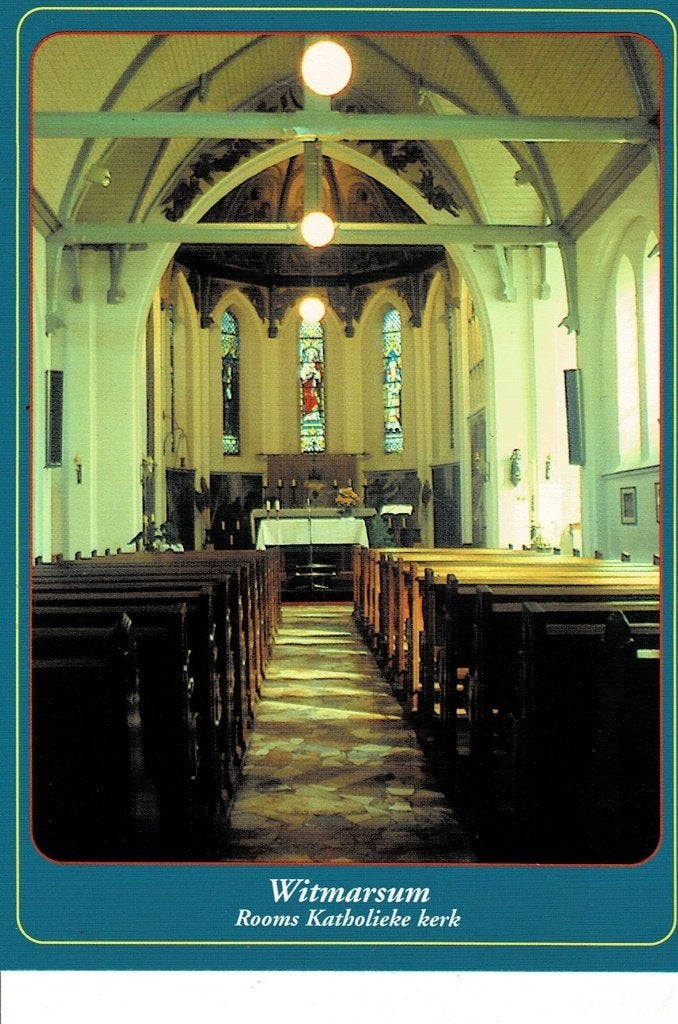 Witmarsum, interieur Kerk, Ophalen of Verzenden, Ongelopen, Friesland