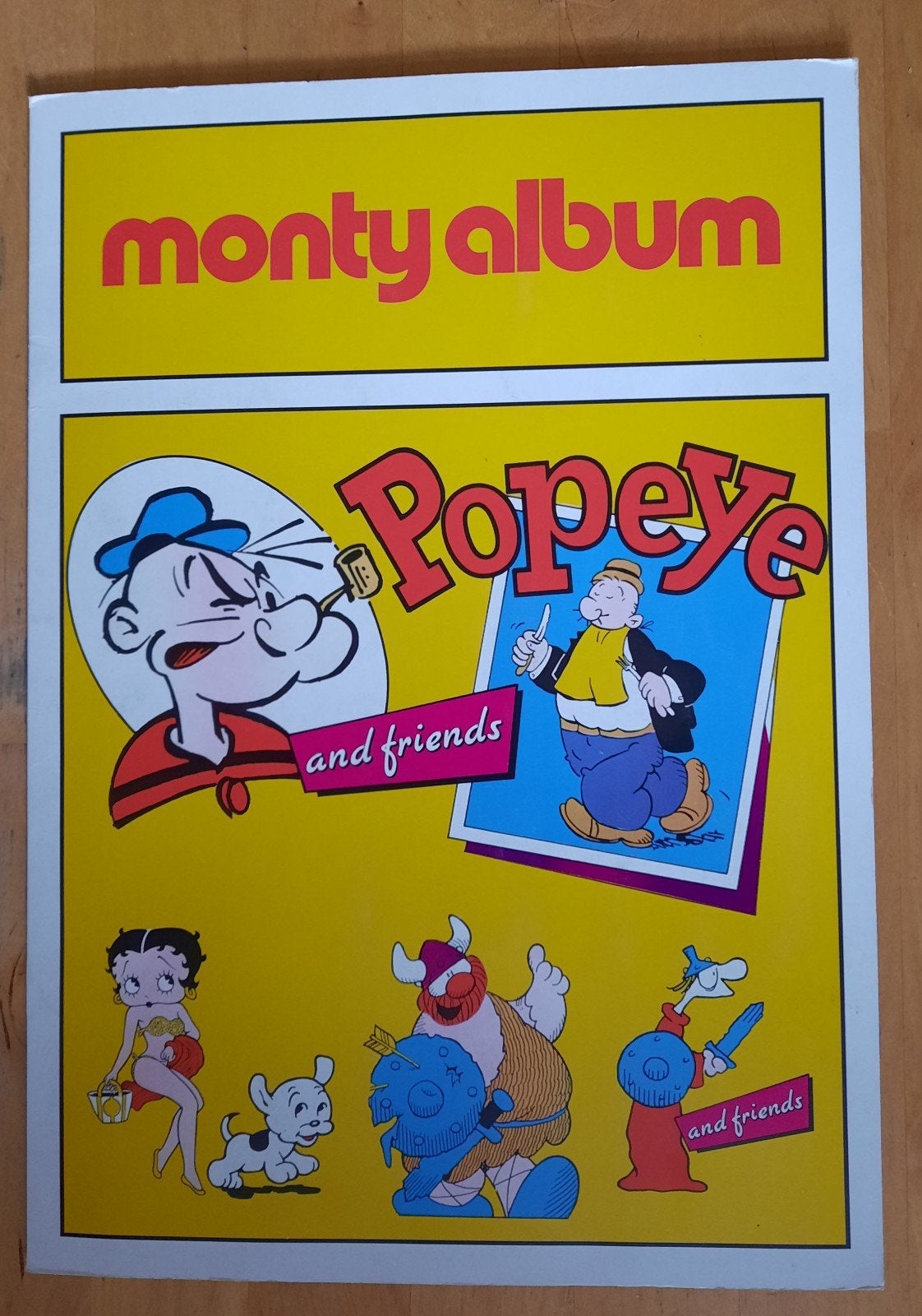 Monty Album Popeye and Friends Inc. Plaatjesalbum 1988, Verzamelen, Ophalen of Verzenden, Zo goed als nieuw