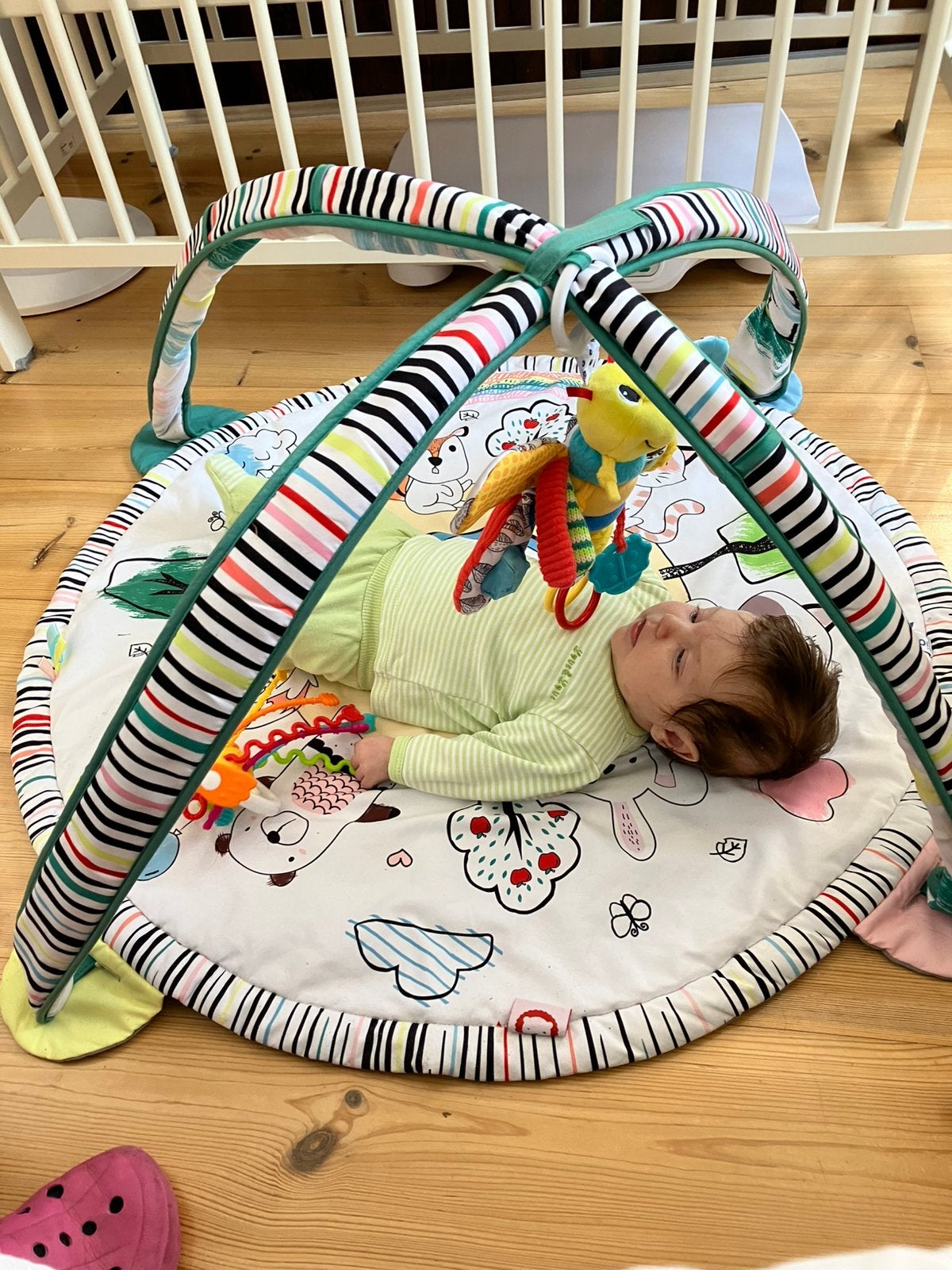 Baby gym, Ophalen, Zo goed als nieuw