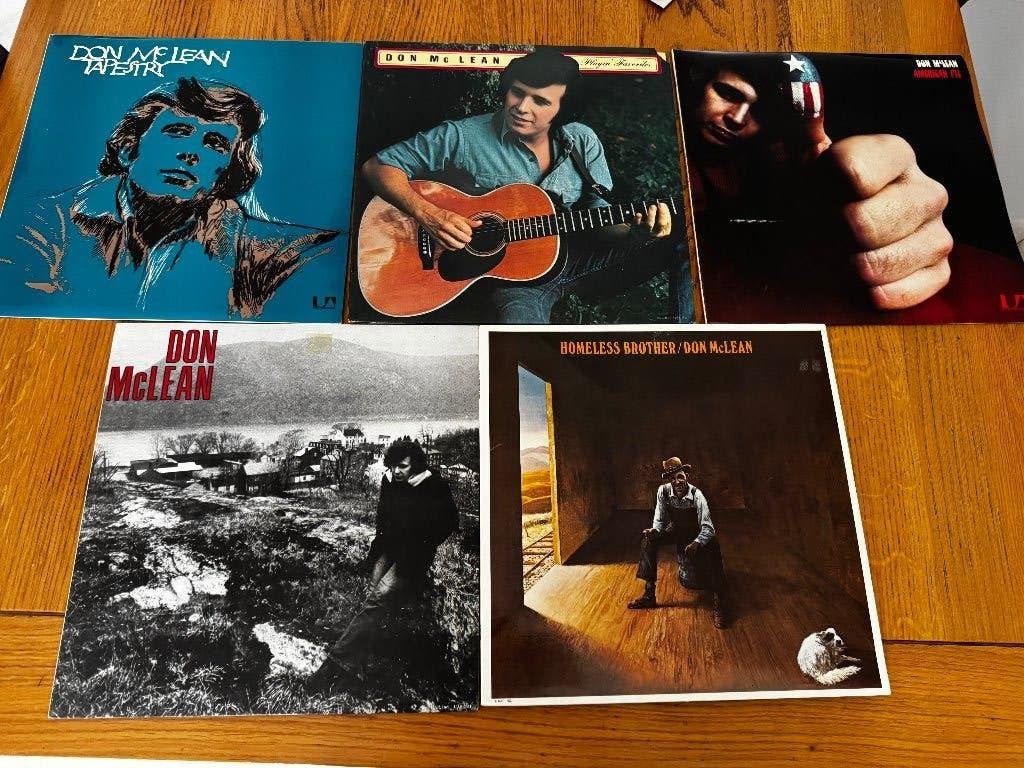 Don Mclean 5lp's Orgineel in Nieuwstaat, Cd's en Dvd's, LP, Pop, Originele persing, Ophalen of Verzenden