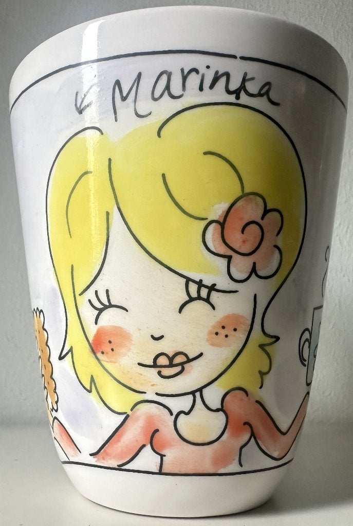BLOND AMSTERDAM - MOK - 11 CM HOOG, Ophalen of Verzenden, Zo goed als nieuw, Aardewerk, Kop(pen) en/of Schotel(s)
