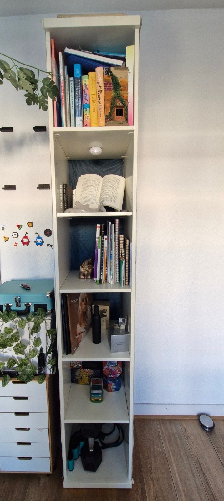 Boekenkast 218 hoog, Ophalen, Met plank(en), Minder dan 50 cm, Gebruikt