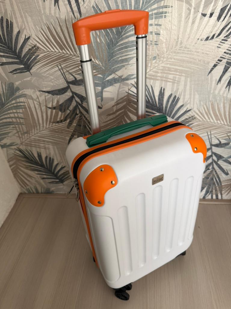 VriendenLoterij rolkoffer - Handbagage formaat, Ophalen, 50 tot 60 cm, Hard kunststof, 35 tot 45 cm