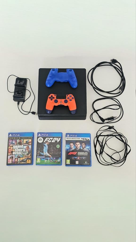 PlayStation 4 Slim 500 GB Compleet, 500 GB, Ophalen of Verzenden, Zo goed als nieuw, Met harde schijf