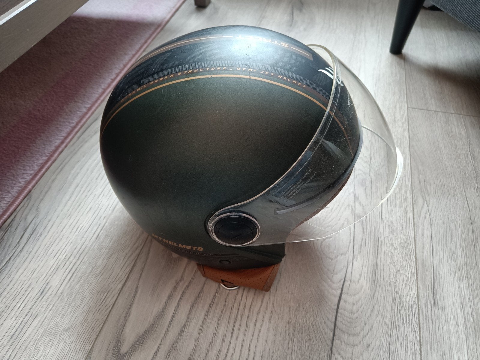 MT street entire jet helm groen maat xs, Ophalen of Verzenden, Extra small of kleiner