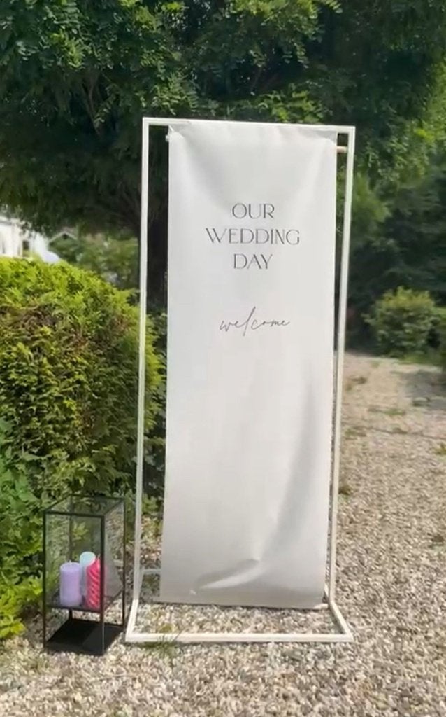 Te huur - Decoratie frame voor bruiloft of evenement, Ophalen, Zo goed als nieuw, Versiering, Geboorte of Huwelijk